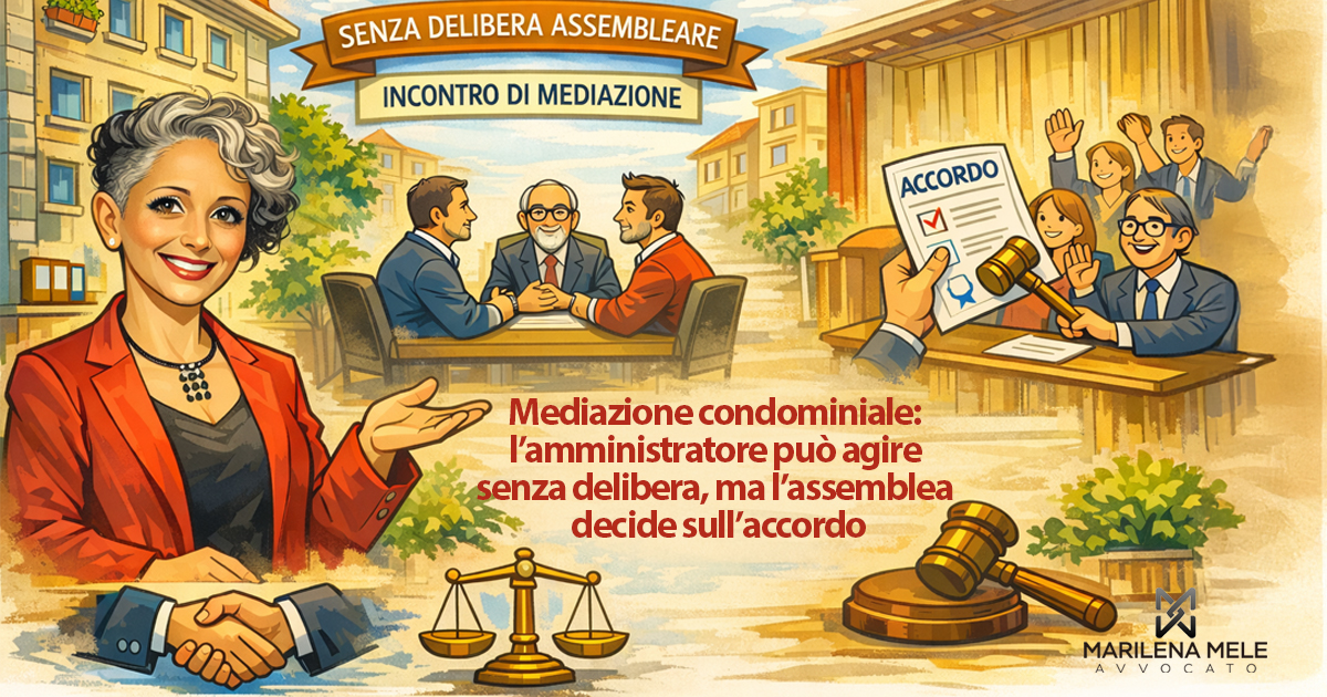 Mediazione e competenze dell’amministratore di condominio - Avvocato Bari - Marilena Mele