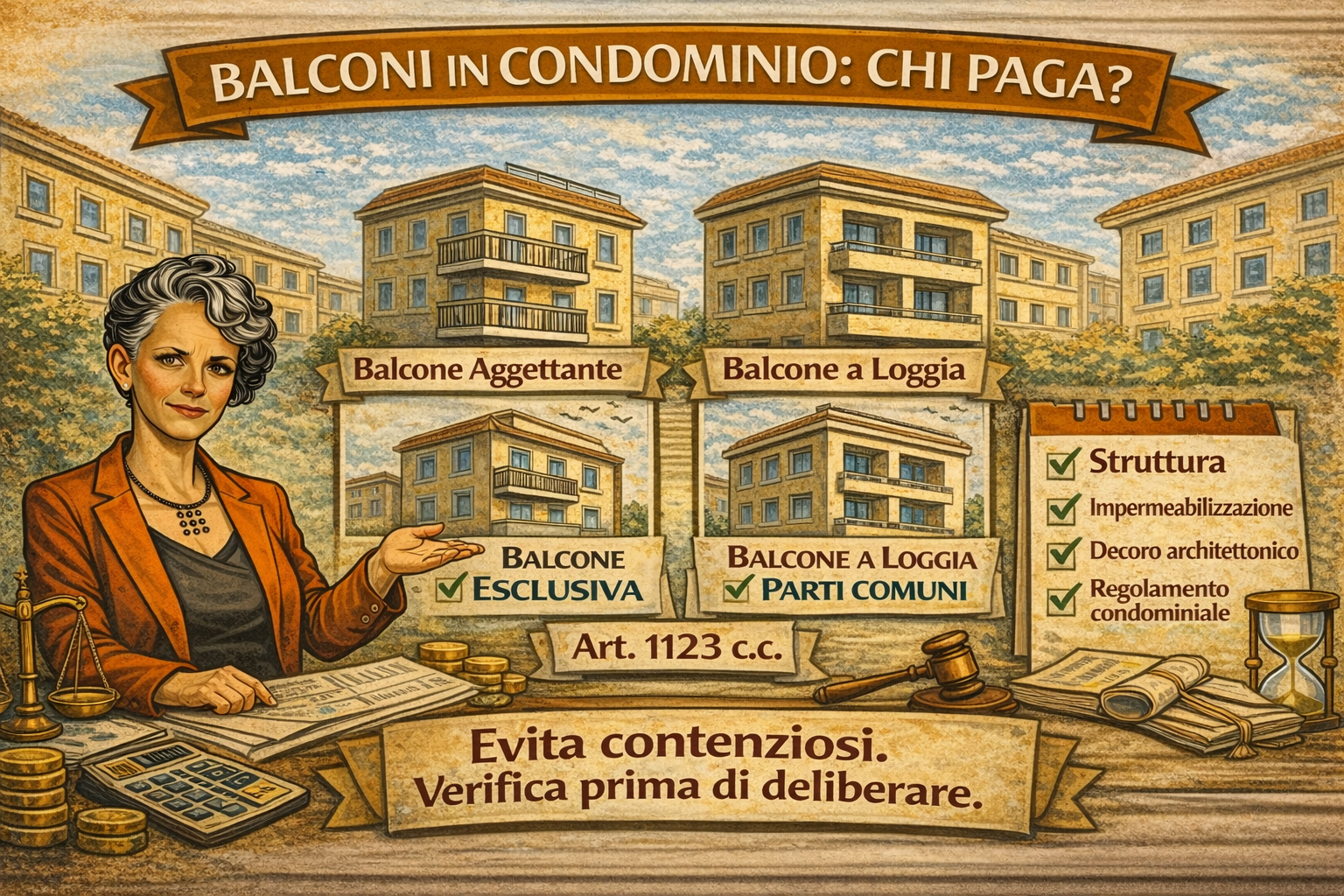 Balconi - Controversie Condominio - Avvocato Bari - Marilena Mele
