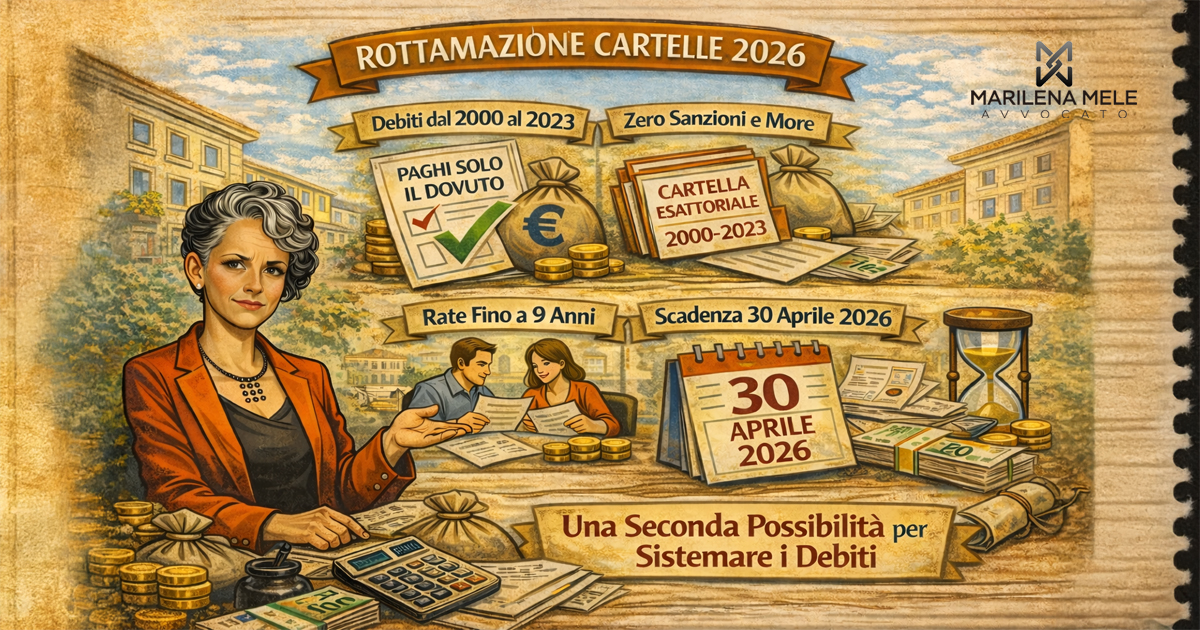 Rottamazione Cartelle 2026 - Avvocato Bari - Marilena Mele